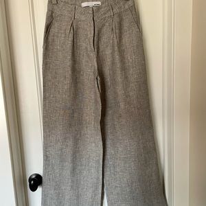 NWOT Just Female Wide Leg Linen Trousers